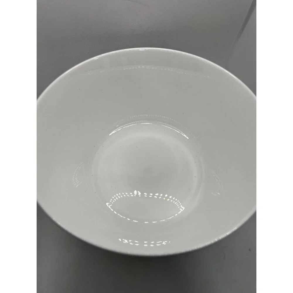 Crate & Barrel ITO Black White Porcelain Serving Bowl